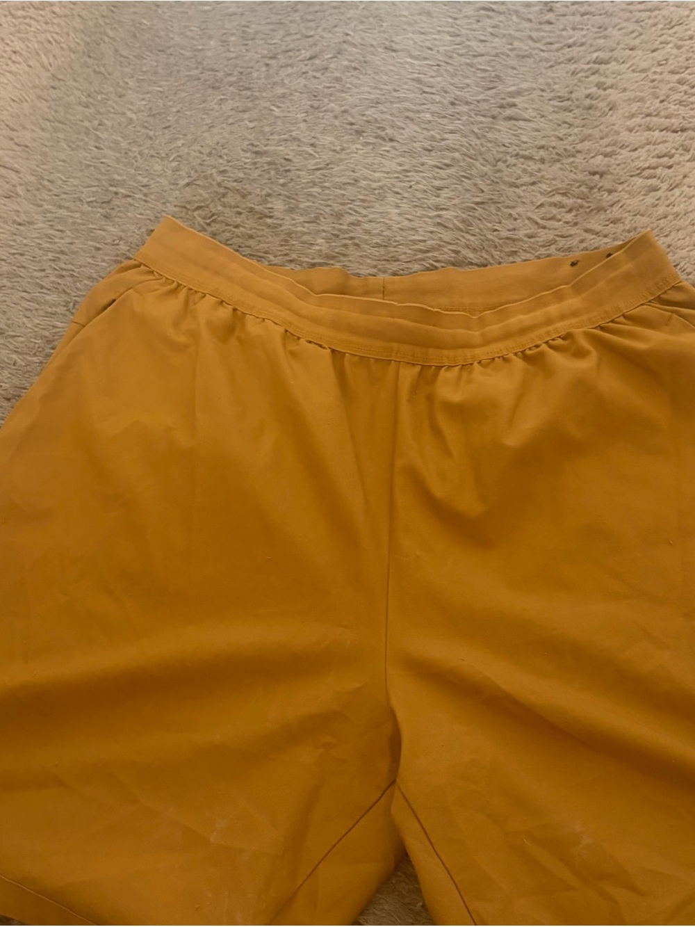 Men’s used Nike standard fit pre own as is athletic copper shorts size XL